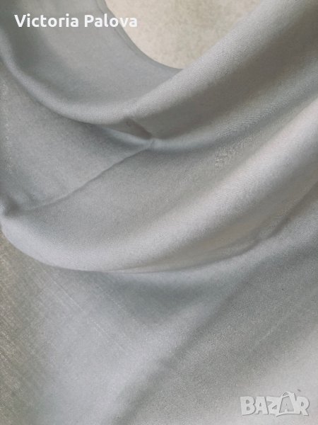 Голям шал 175/75см,цвят мляко с кафе, снимка 1