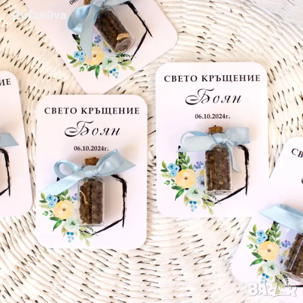 Подаръци за гости със семена на цветя, снимка 1