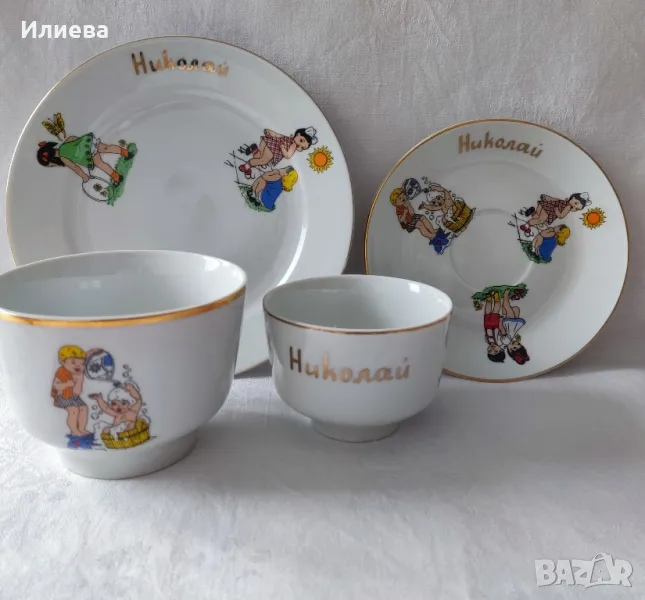 Детски порцеланов комплект за хранене , снимка 1