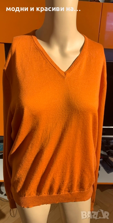 Мъжки пуловер Hugenberg, фина вълна мерино, снимка 1