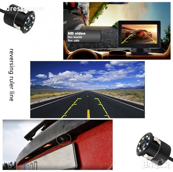 2837 Камера за задно виждане с 8 диода , снимка 1