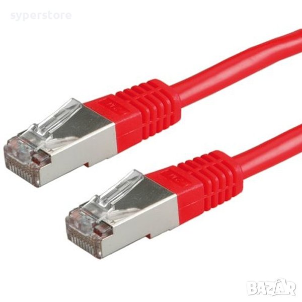 Кабел LAN S/FTP (1.5м) Roline червен, SS300544, снимка 1