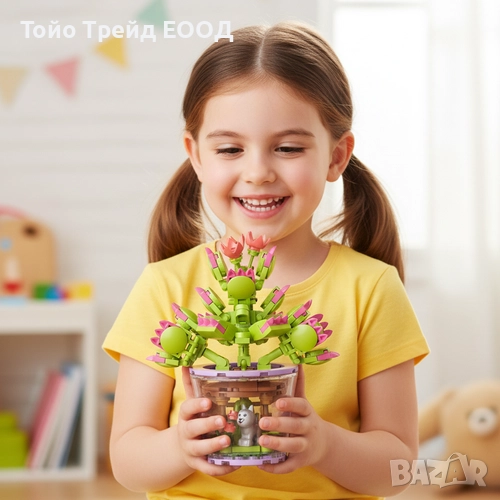 Конструктор цветя-172бр., снимка 1