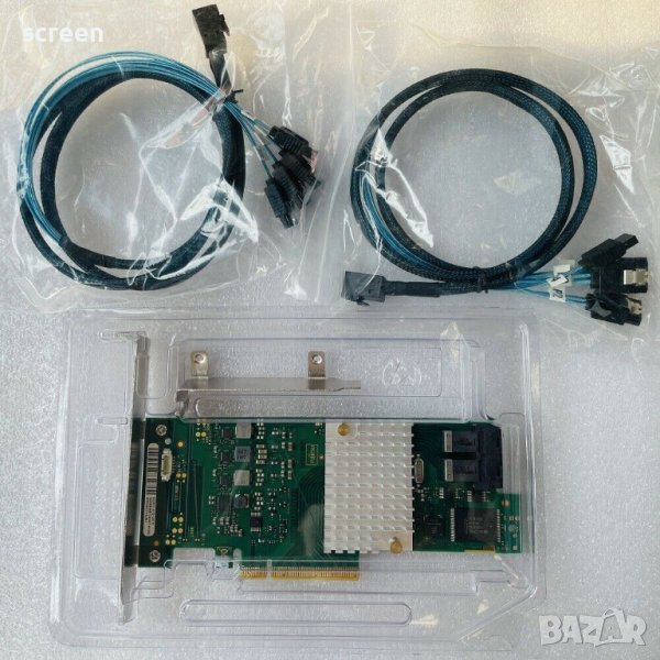 Контролер 12Gb Fujitsu CP400i/9341-8i/9300-8i + кабели за 8HDD комплект, снимка 1