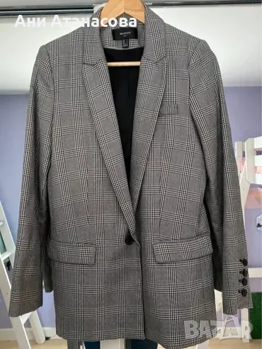 Карирано сако Mango, снимка 1