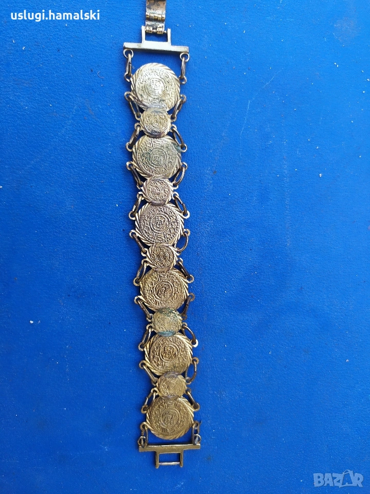 Стара позлатена гривна/накит, снимка 1