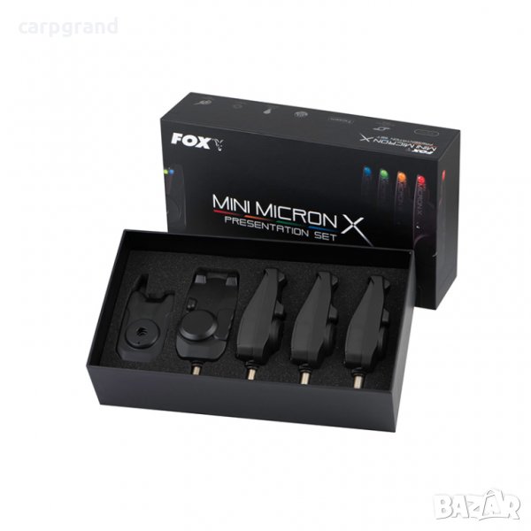 Сигнализатори Fox Mini Micron X 4 rod set, снимка 1