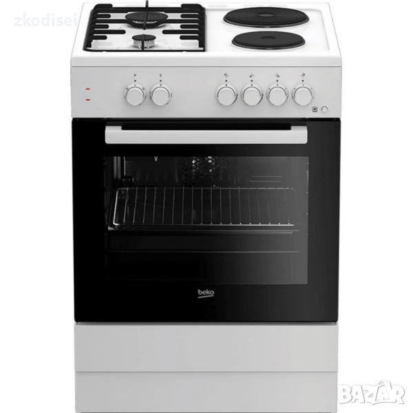 Комбинирана печка BEKO FSE 64010 DW, снимка 1