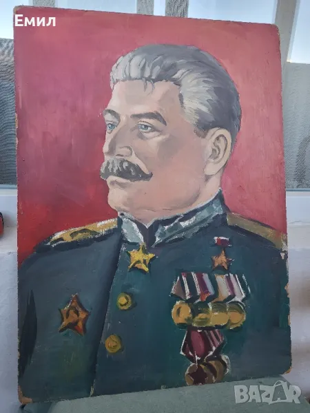 Стар портрет Йосиф Висарионович Сталин, снимка 1