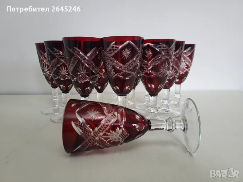 Чаши от Червен Кристал, снимка 1
