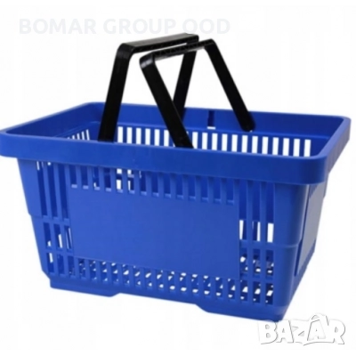 Пластмасова кошница 22 литра, синя, снимка 1