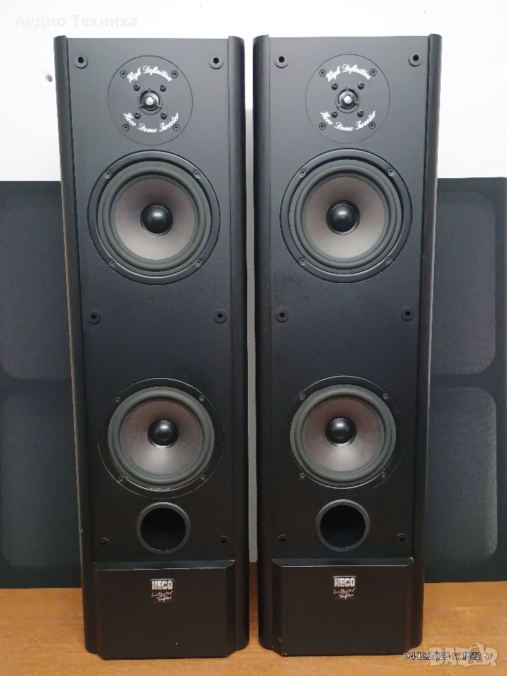 Трилентови тонколони HECO Interior Reflex MK2. Перфектни! Изпращам видео. , снимка 1