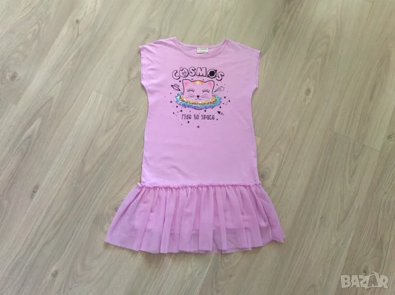 Детска рокля с коте LC Waikiki 7-8 г, снимка 1