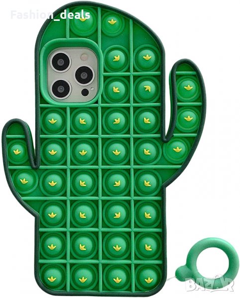 Нов предпазен Калъф Попит Кактус за телефон iPhone 12 / 12 Pro и 11 , Айфон, снимка 1