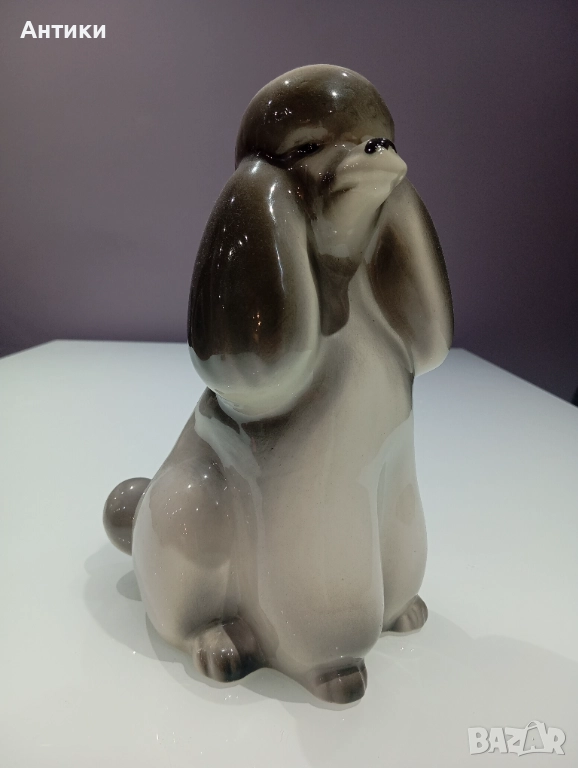 Порцеланов Голям Пудел Маркиран , снимка 1