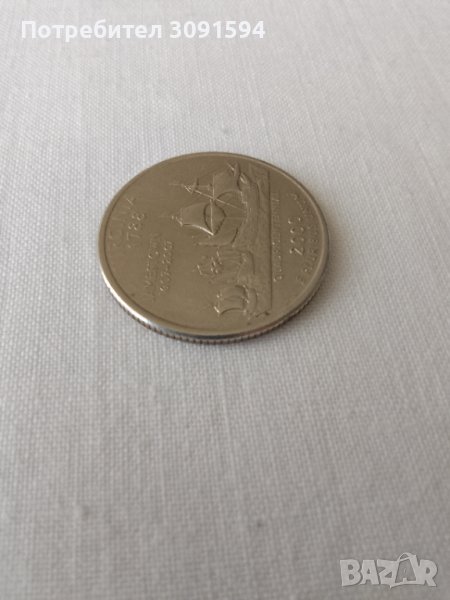 четвърт долар на свободата на Съединените американски щати Вирджиния четиристолетия монета , снимка 1