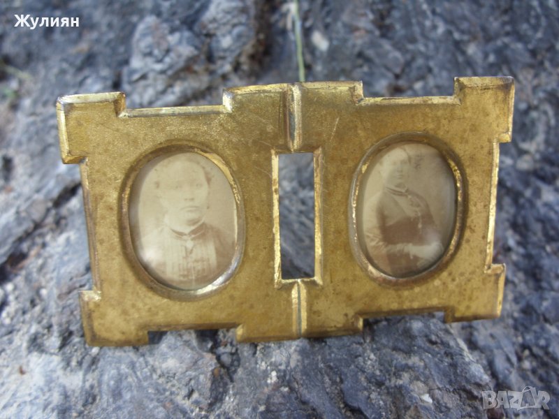 СТАРА ПОЗЛАТЕНА РАМКА ЗА СНИМКИ, снимка 1