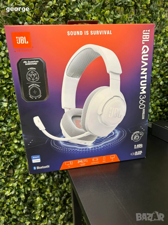 Слушалки JBL QUANTUM 360 Wireless WHITE - нови, снимка 1