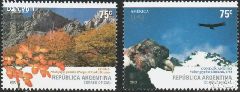 Аржентина 2003 "Флора и Фауна", чиста серия, снимка 1
