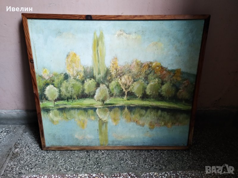 стара картина-пейзаж, снимка 1