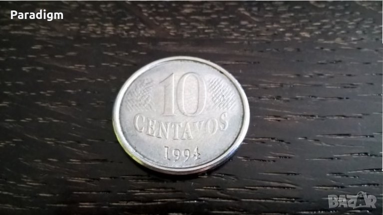 Монета - Бразилия - 10 центавос | 1994г., снимка 1