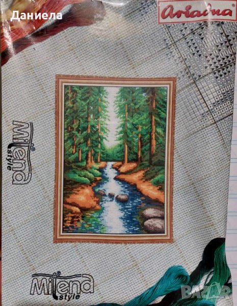 Гоблени за ушиване - Горско поточе ,Край потока., снимка 1