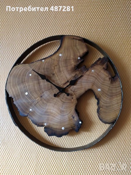  Стенен часовник в рустикален стил., снимка 1