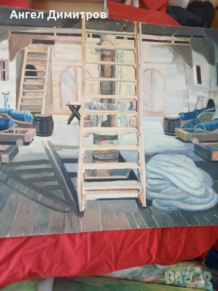 Петър Николов Магелан картина смесена техника , снимка 1