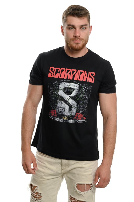 Нова мъжка тениска с дигитален печат на музикалната група Scorpions - Sting  in the Tail С ГРЪБ в Тениски в гр. Варна - ID40433930 — Bazar.bg