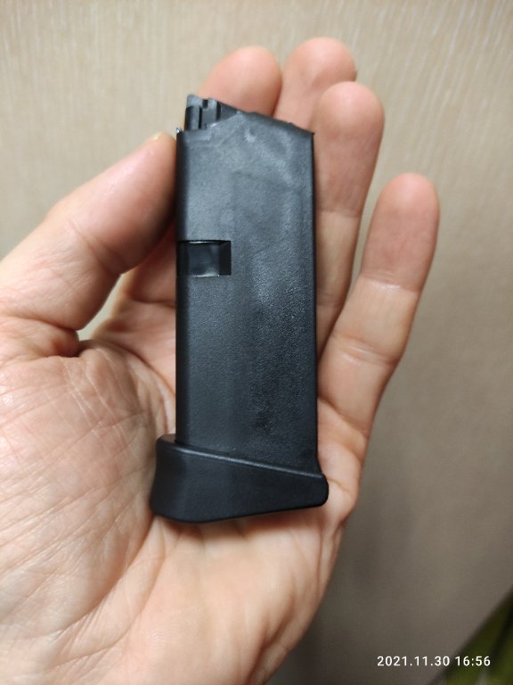 Пълнител за Glock 43 – 6-заряден + удължител в Оборудване и аксесоари за  оръжия в гр. Пловдив - ID34981020 — Bazar.bg
