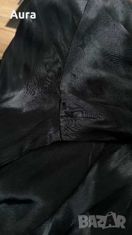 Black satin effect wrap mini dress Zara , снимка 5 - Рокли - 51751067