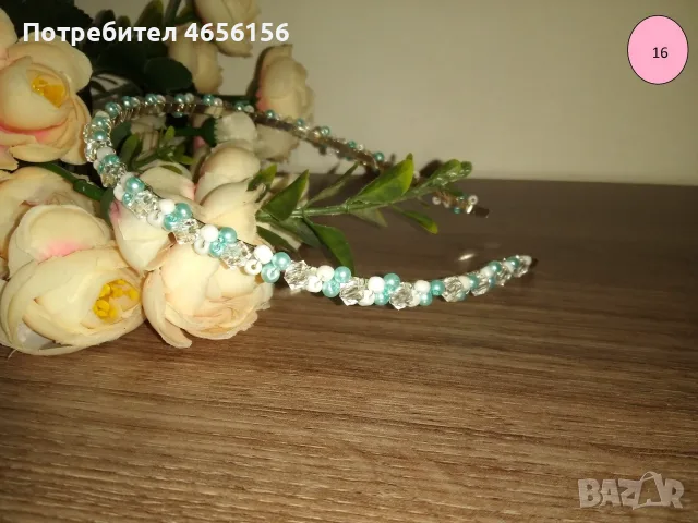 Диадеми с перли и кристали 4 €, снимка 16 - Аксесоари за коса - 56543709