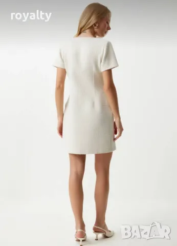 Бяла дамска рокля , снимка 3 - Рокли - 50004589