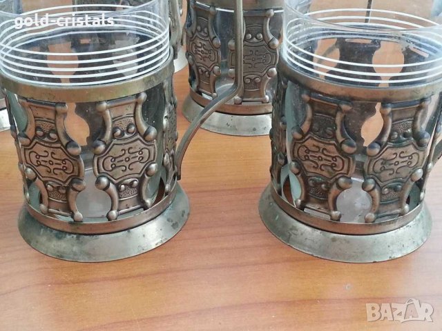  Руски стакани подстакани мнц, снимка 7 - Антикварни и старинни предмети - 29363838