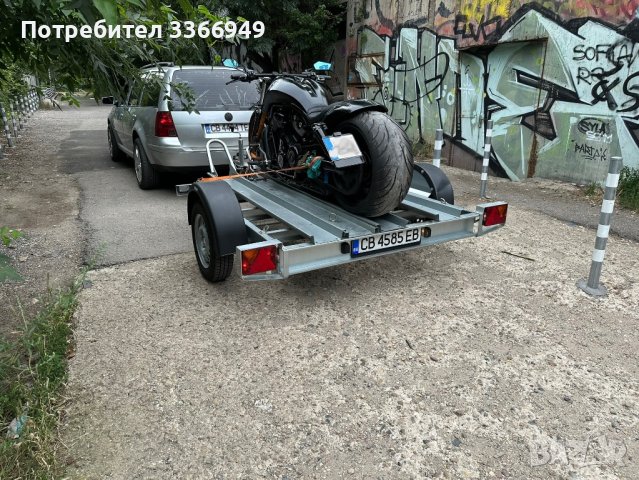 Автоплатформи / платформи / ремаркета за мотори и АТВ / туристически ремаркета ПОД НАЕМ, снимка 13 - Ремаркета - 42528374