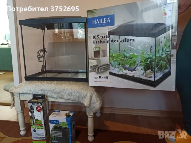 Аквариум Hailea K45, снимка 2 - Аквариуми - 56543470