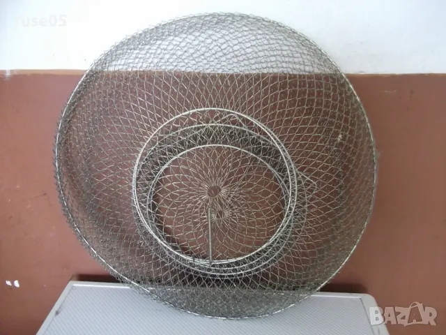 Живарник сгъваем метален рибарски нов - 1, снимка 7 - Екипировка - 50422152