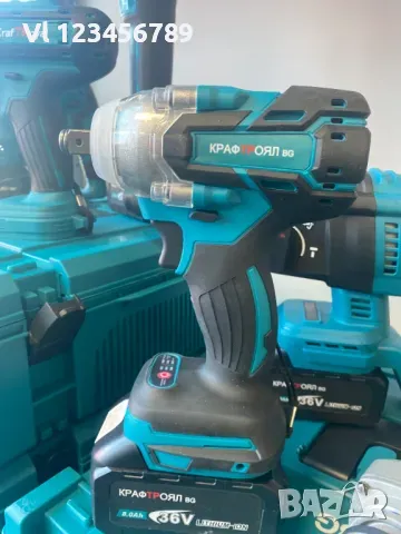 Акумулаторни инструменти 5 в 1 Перфоратор,Винтоверт, Гайковерт Ъглошлайф,Лампа, снимка 6 - Други инструменти - 49751707