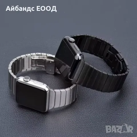 Стоманени каишки Link Bracelet за Apple Watch ULTRA/SE/10/9/8/7/6, снимка 4 - Каишки за часовници - 49411206