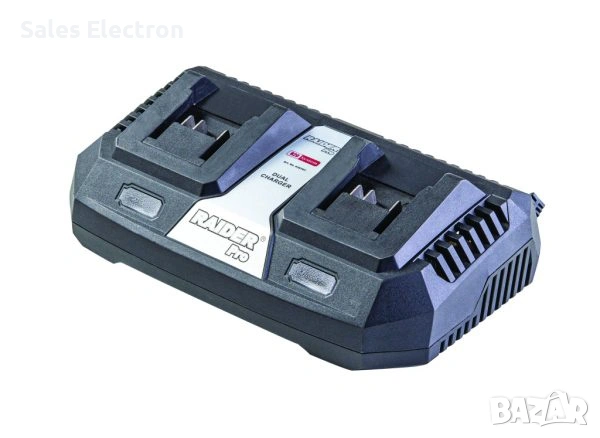Ново RAIDER PRO RDP-R20 System 2x3A 039707 R20 Зарядно двойно за серията