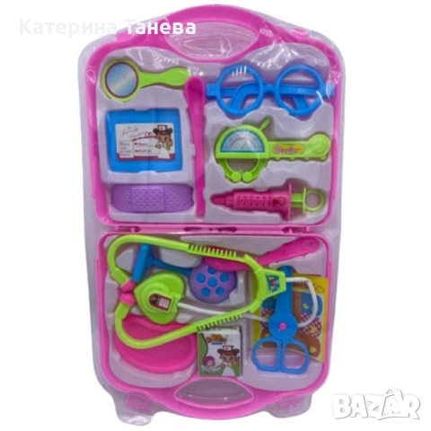 Детски медицински комплект за игра – с куфарче и реалистични аксесоари, снимка 3 - Образователни игри - 51600759