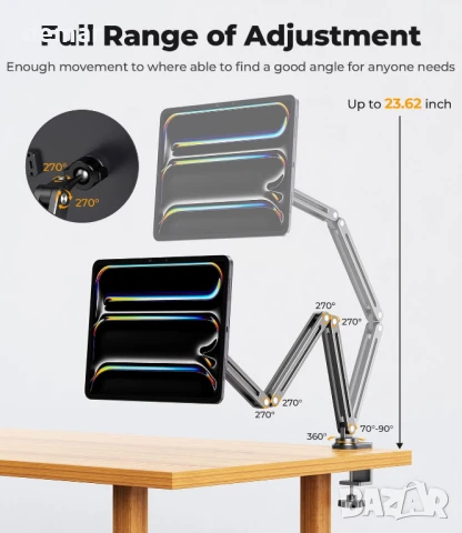 Магнитна безжична зарядна стойка KU XIU за iPad Pro 11" M4 (2024), снимка 4 - Таблети - 51336240