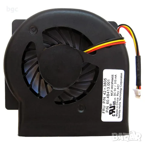 Нов  Вентилатор за процесор на лаптоп за IBM Lenovo Thinkpad X60 X60S X61 X61S, 54x54x11mm, 3PIN 
