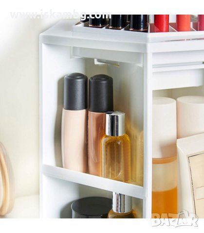 ПЛАСТМАСОВ, НАСТОЛЕН ОРГАНАЙЗЕР ЗА ГРИМОВЕ, ВЪРТЯЩ - код 2016 , снимка 9 - Други - 33965433