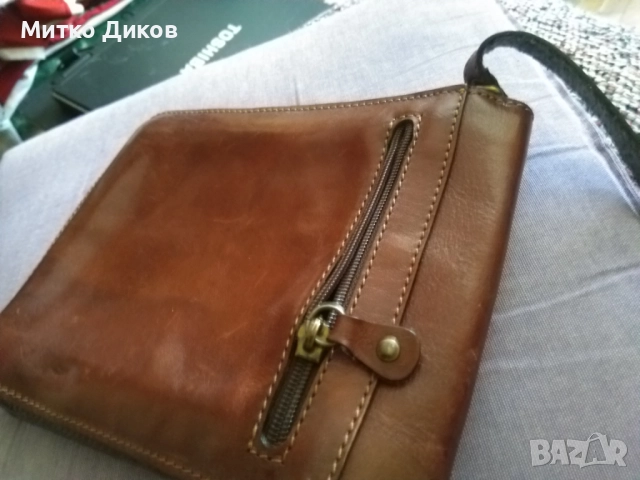 Мъжка чанта за през рамо маркова на L.Credi естествена кожа 21х17х7см, снимка 10 - Чанти - 51515385