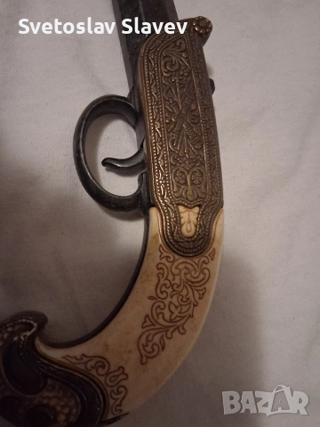 Стар пистолет за декорация , снимка 3 - Други ценни предмети - 54021532