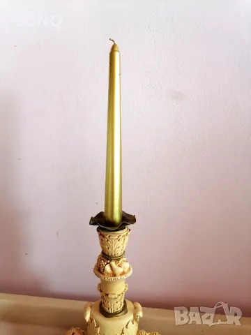 Невероятно Красив Свещник-Ангелчета, снимка 2 - Антикварни и старинни предмети - 49523096