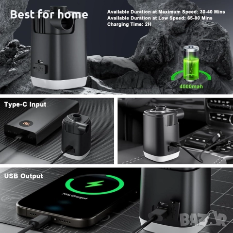 Електрическа въздушна помпа, снимка 2 - Други - 51455770