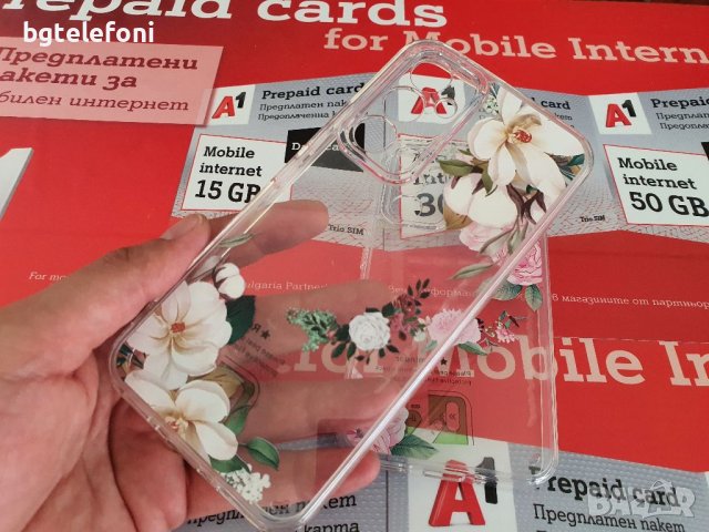 Samsung Galaxy A34,Samsung Galaxy A54 , Galaxy A14 луксозен прозрачен силикон с цветя, снимка 8 - Калъфи, кейсове - 42134280