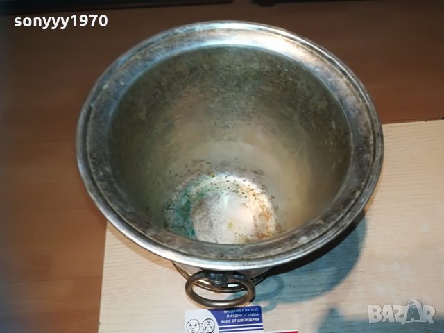 шампаниера с лъвове 24х22см-внос франция, снимка 16 - Колекции - 29477034